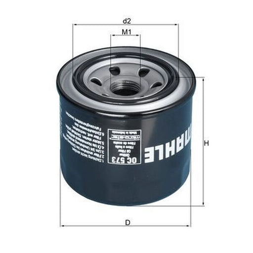 Mahle Engine Oil Filter fits Suzuki Gsx-R 1985-1987