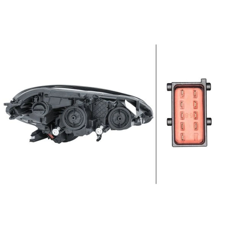Hella Headlight Headlamp H7/H7 Left fits Opel Corsa E 2014-2019