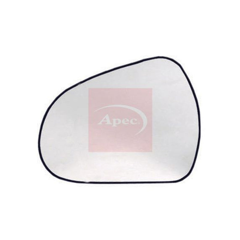 Apec Exterior Wing Mirror Glass Left fits Peugeot 207 2006-2015 1.4 1.6
