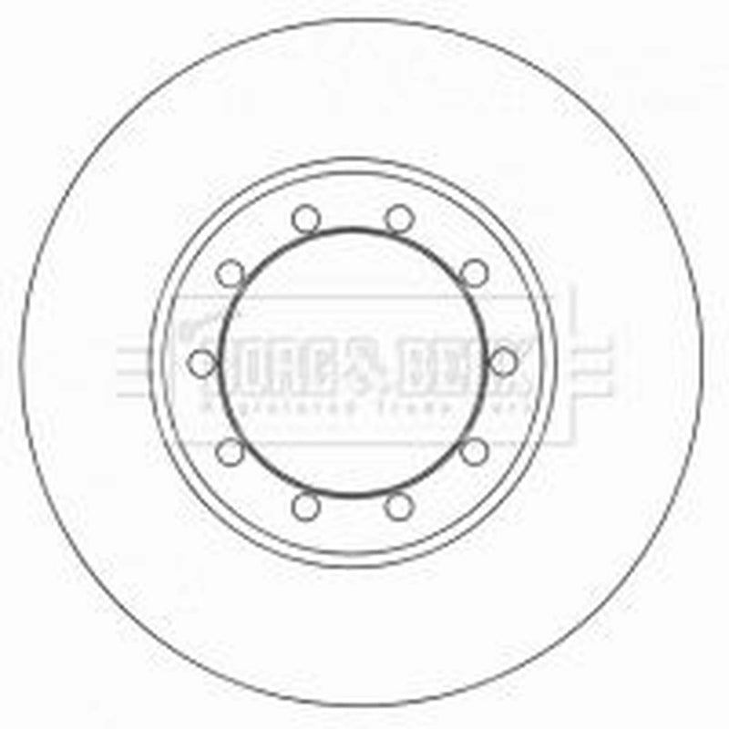 Borg & Beck Front & Rear Brake Discs & Pads fits Ford Transit Tourneo Bus