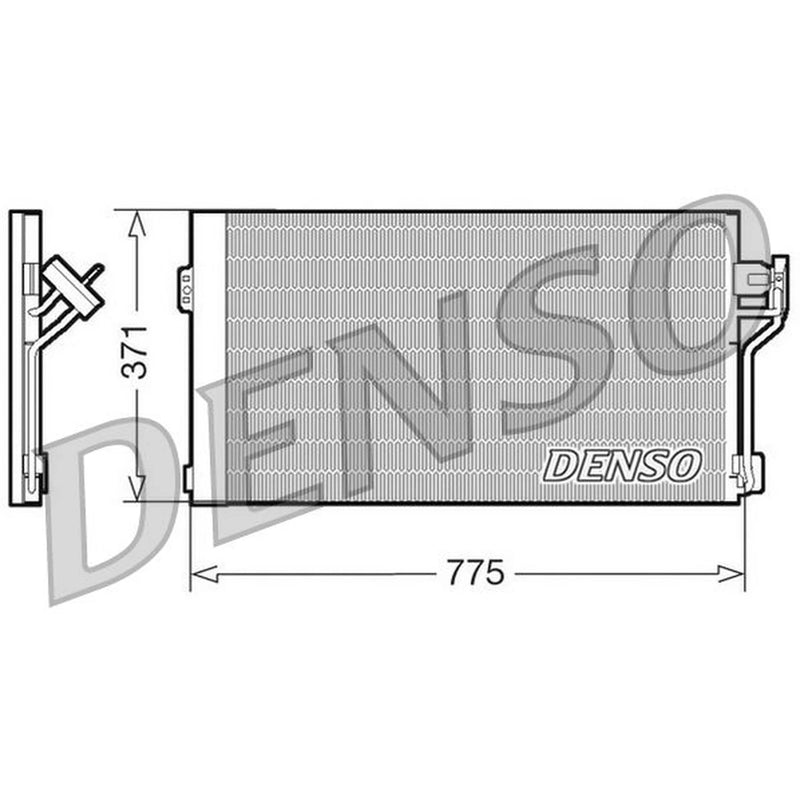 Denso Air Conditioning Condenser fits Mercedes-Benz Viano 2003-2007