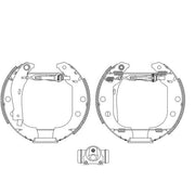 Mintex Brake Shoe Set Axle Kit fits Citroën Xsara 1997-2005 1.4 1.5 1.6 1.8 1.9
