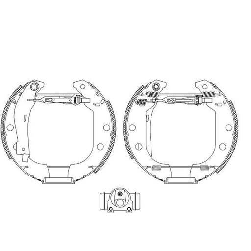 Mintex Brake Shoe Set Axle Kit fits Citroën Xsara 1997-2005 1.4 1.5 1.6 1.8 1.9