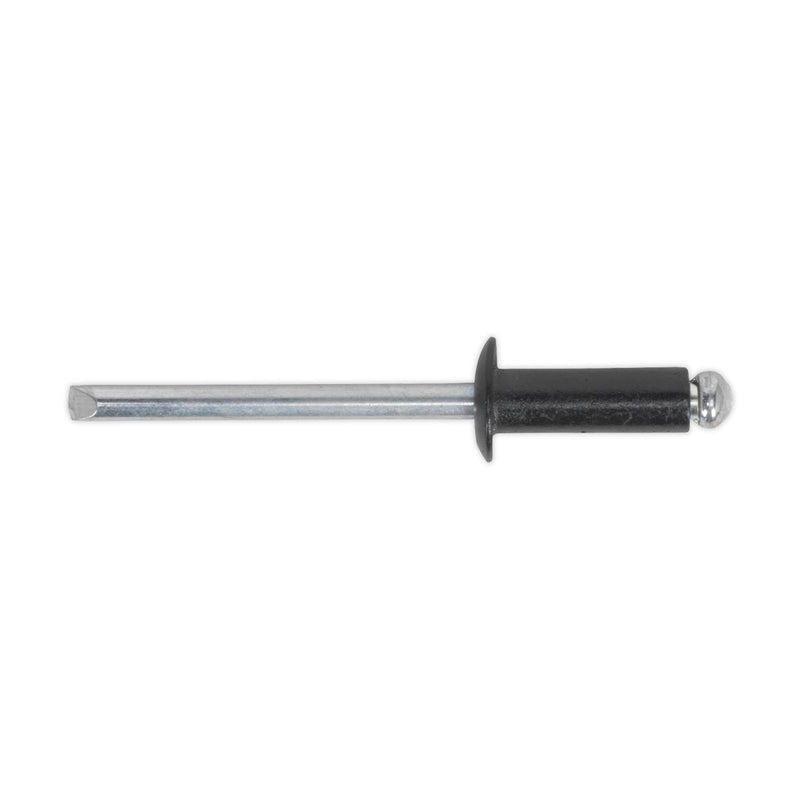 Sealey Aluminium Rivet Black Standard Flange 4 x 10mm Pack of 200 RAB4010S Sealey - Dynamic Drive