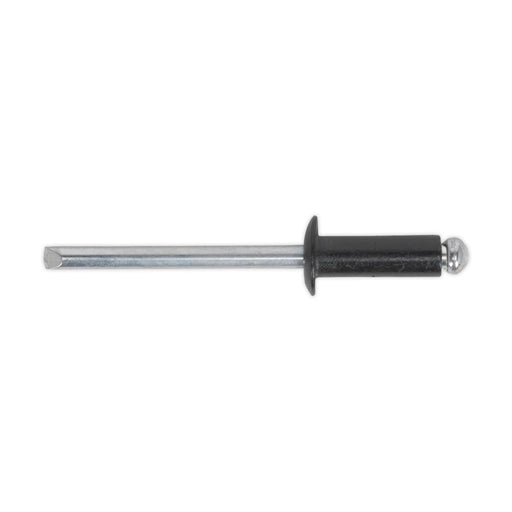 Sealey Aluminium Rivet Black Standard Flange 4 x 10mm Pack of 200 RAB4010S Sealey - Dynamic Drive