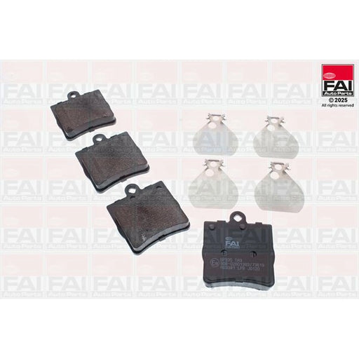 FAI Rear Brake Pad Set fits Chrysler Crossfire 2003-2008 3.2