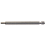 Draper Hexagonal Insert Bit, 4mm, 1/4" Hex, 100mm Long (Pack of 1) 64373 Draper - Dynamic Drive