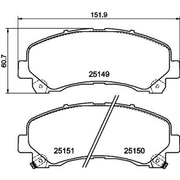 DON Front Brake Pad Set fits Isuzu D-Max I Platform/Chassis 2007-2012 3.0