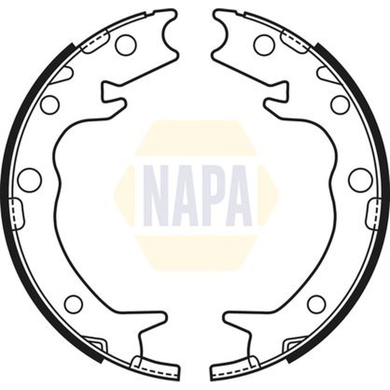 NAPA Parking Brake Shoe Set fits Honda Accord VII 2003-2008 2.0 2.2 2.4