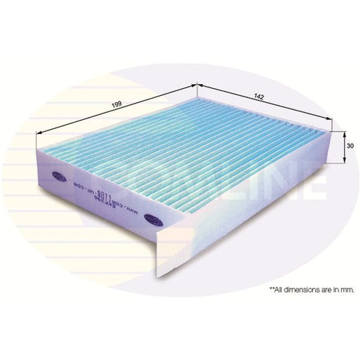 Comline Cabin Air Filter (Pollen Filter) fits Opel Agila B 2008-2014 1.0 1.2 1.3