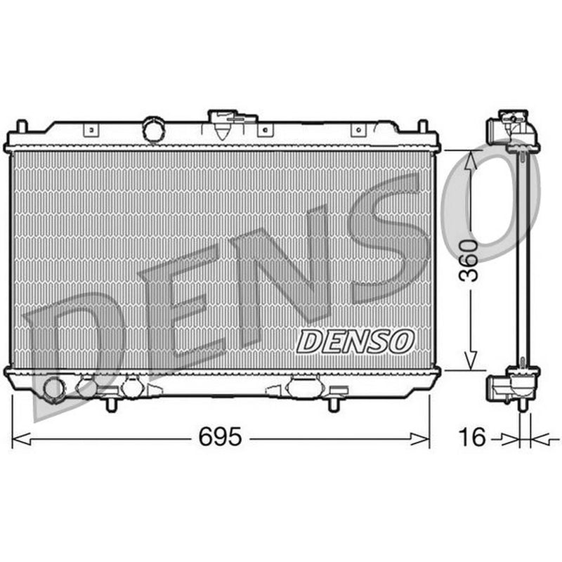 Denso Engine Radiator fits Nissan Primera 2002-2008 2.0