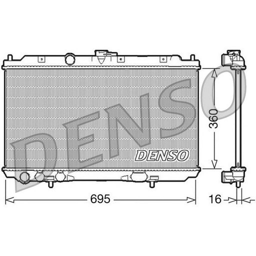 Denso Engine Radiator fits Nissan Primera 2002-2008 2.0