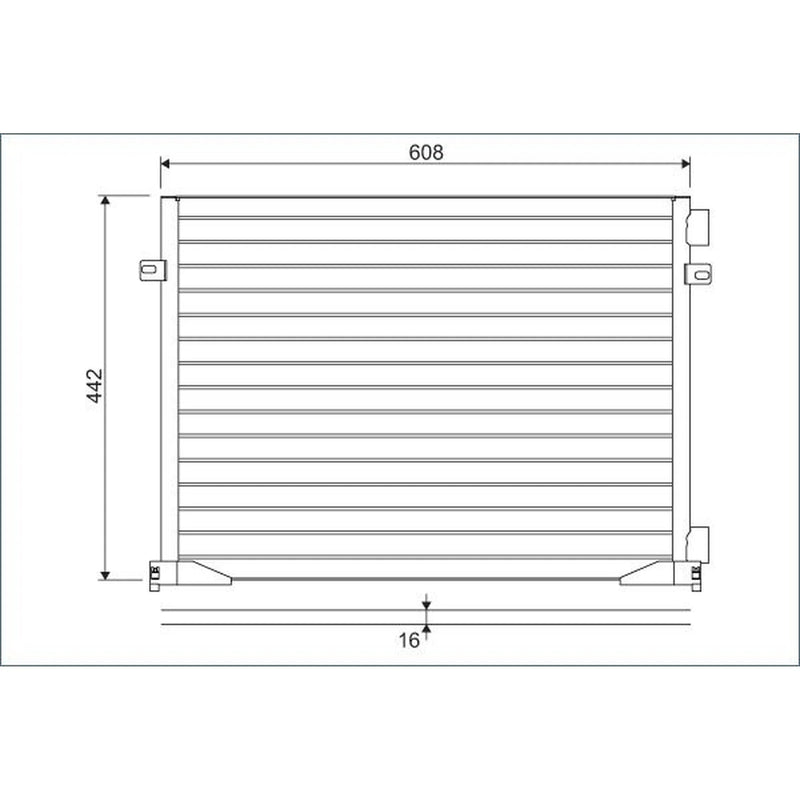 Valeo Air Conditioning Condenser 817577
