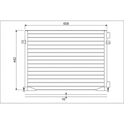 Valeo Air Conditioning Condenser 817577