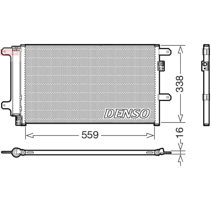 Denso Air Conditioning Condenser fits Iveco Daily III 1999-2007
