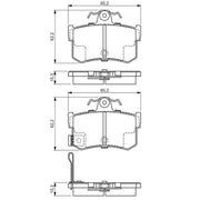 Bosch Front & Rear Pads fits Rover 800 1988-1999 2.5
