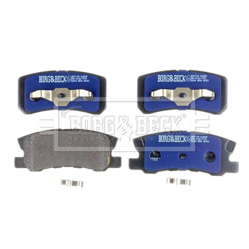 Borg & Beck Front & Rear Brake Discs & Pads fits Mitsubishi Pajero 2001-2006 3.0