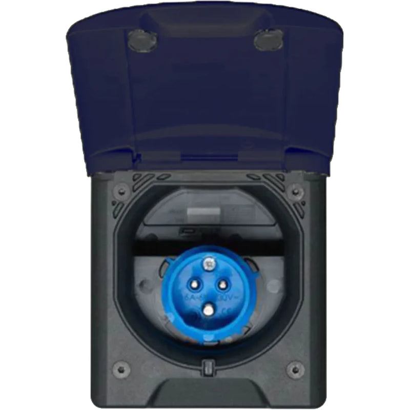 Fawo Mains Inlet 240V with Magnetic Lock - Black