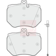 Apec Front Brake Pad Set fits Audi A6 C6 2008-2010