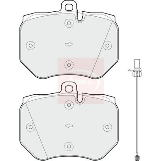 Apec Front Brake Pad Set PAD1833