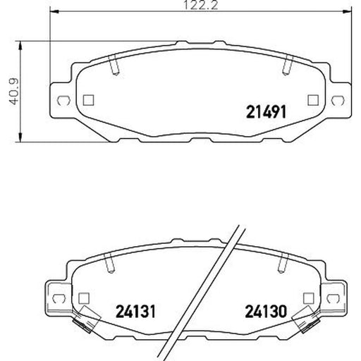 Mintex Rear Brake Pad Set MDB1710