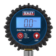 Sealey Digital Tyre Pressure Gauge with Push-On Connector TST002 Sealey - Dynamic Drive