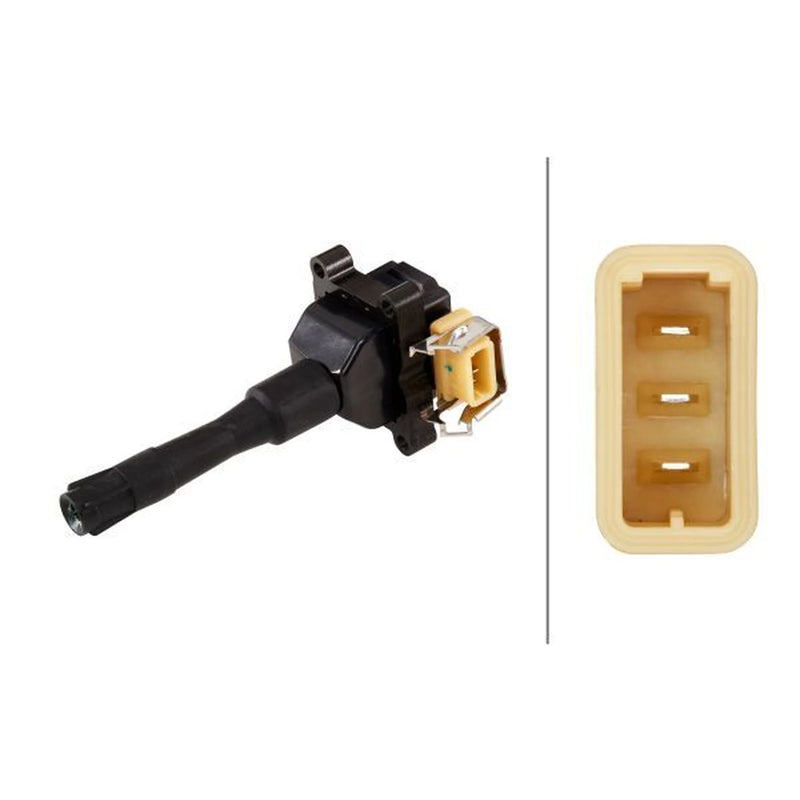 Hella Ignition Coil Pack fits BMW 3 1990-1999 3.0
