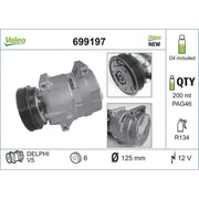 Valeo Air Conditioning Compressor 699197