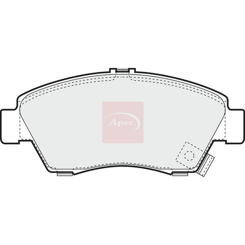Apec Front Brake Vented Discs & Pads fits Honda Civic VI 1995-2001 1.4 1.6