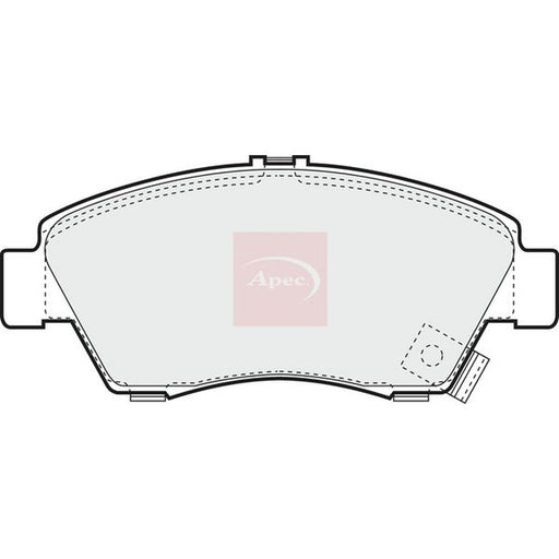 Apec Front Brake Pad Set fits Honda Civic 1991-1996 1.6