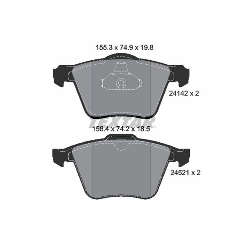 Textar Front Brake Pad Set 2414201