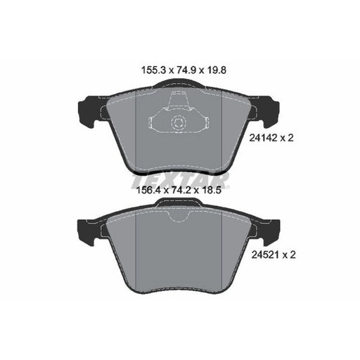 Textar Front Brake Pad Set 2414201