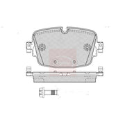 Apec Rear Brake Pad Set PAD2616