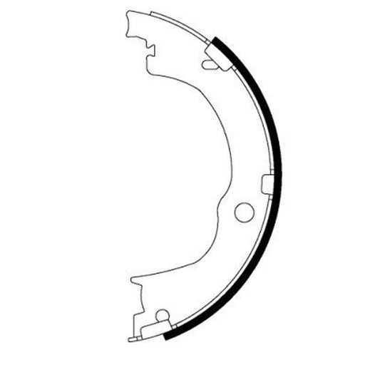 Mintex Parking Brake Shoe Set fits Chevrolet Captiva 2006-2018