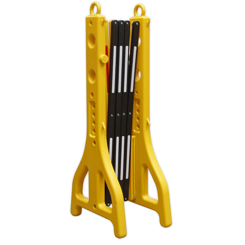 Sealey Folding Barrier 2500mm Plastic PFB2500 Sealey - Dynamic Drive