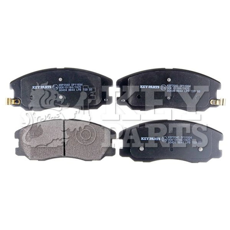 Key Parts 4 x Front Brake Pad Set fits Chevrolet Captiva 2006-2018