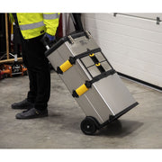 Sealey Mobile Stainless Steel/Composite Toolbox 3 Compartment AP855 Sealey - Dynamic Drive