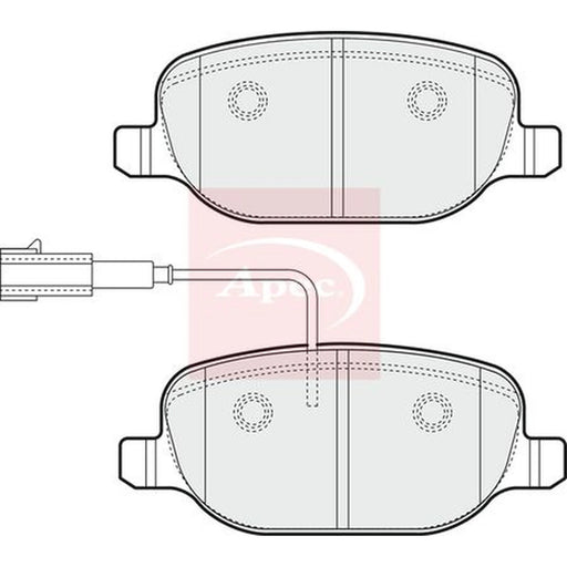Apec Rear Brake Pad Set PAD1791