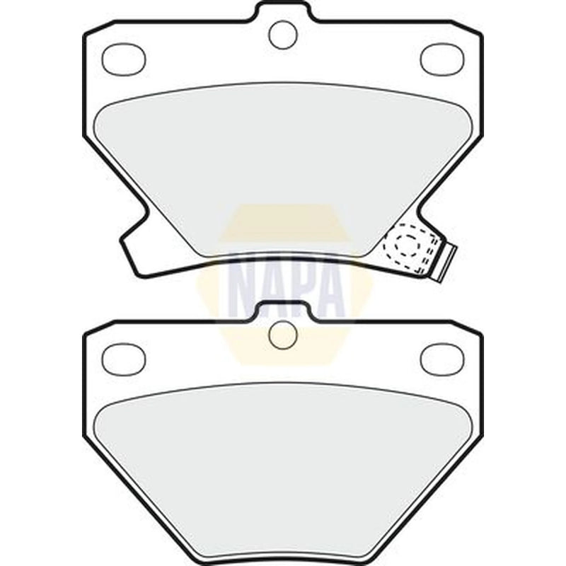 NAPA Rear Brake Pad Set fits Toyota Celica 1999-2005 1.8