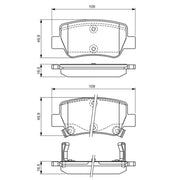 Bosch Front & Rear Pads fits Toyota Avensis 2008-2018 1.6 1.8 2.0