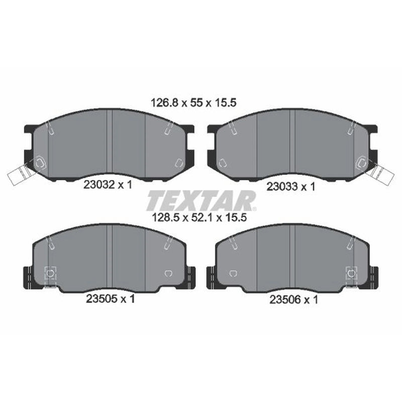 Textar Front Brake Pad Set 2303201