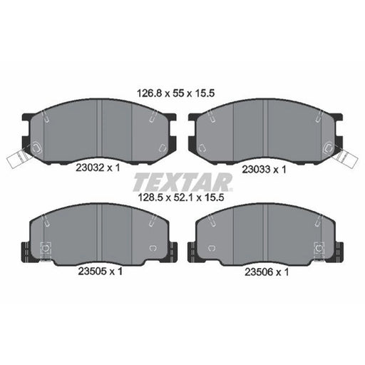 Textar Front Brake Pad Set 2303201