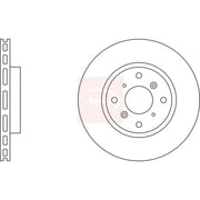 Apec 2 x Vented Front Brake Discs DSK693-x2