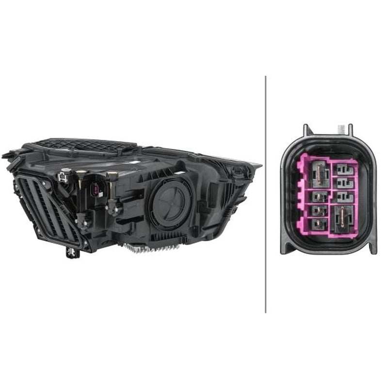 Hella Headlight Headlamp LED Left fits Audi Q3 2018-2021 2.5