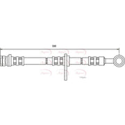 Apec Brake Hydraulic Hose Line Front fits Rover 200 1996-1997