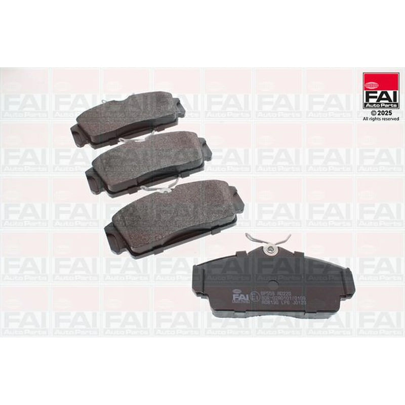 FAI Front Brake Pad Set fits Nissan Almera 2000-2006 1.5 1.8 2.2