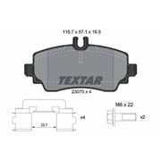Textar Front Brake Pad Set 2307004