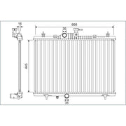Valeo Engine Radiator 701164