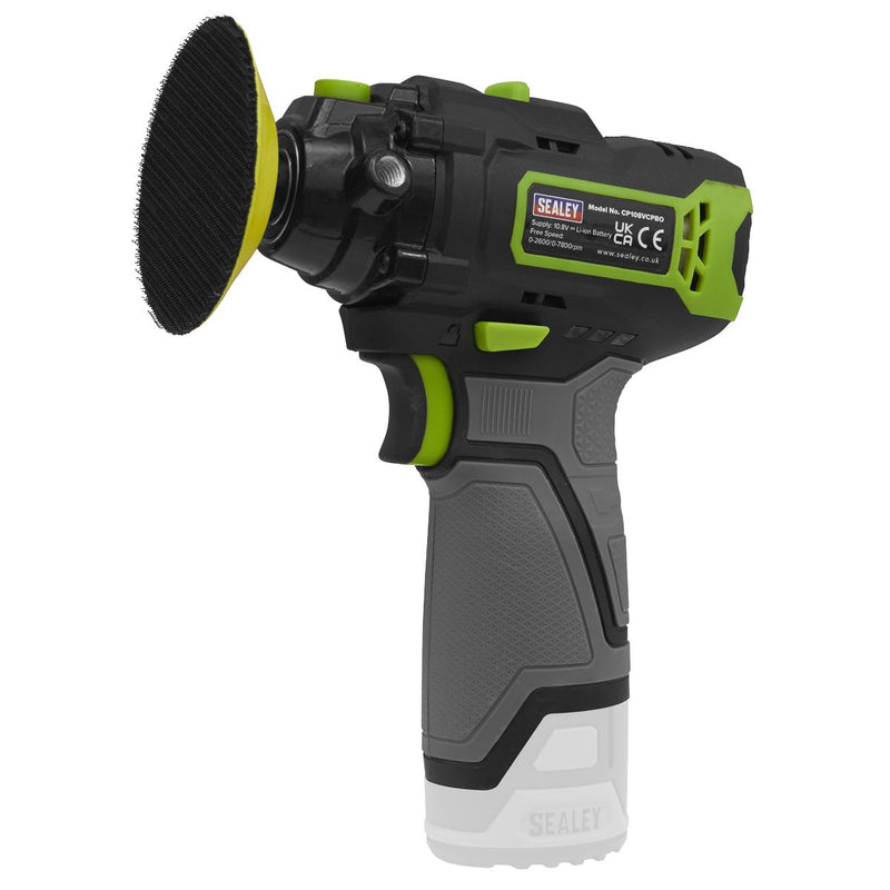 Sealey Cordless Polisher75mm 10.8V 2Ah SV10.8 Series CP108VCP Sealey - Dynamic Drive
