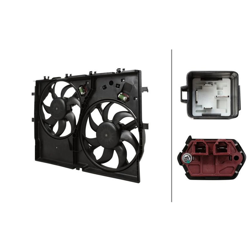 Hella Engine Cooling Fan Front fits Fiat Ducato 2006 on